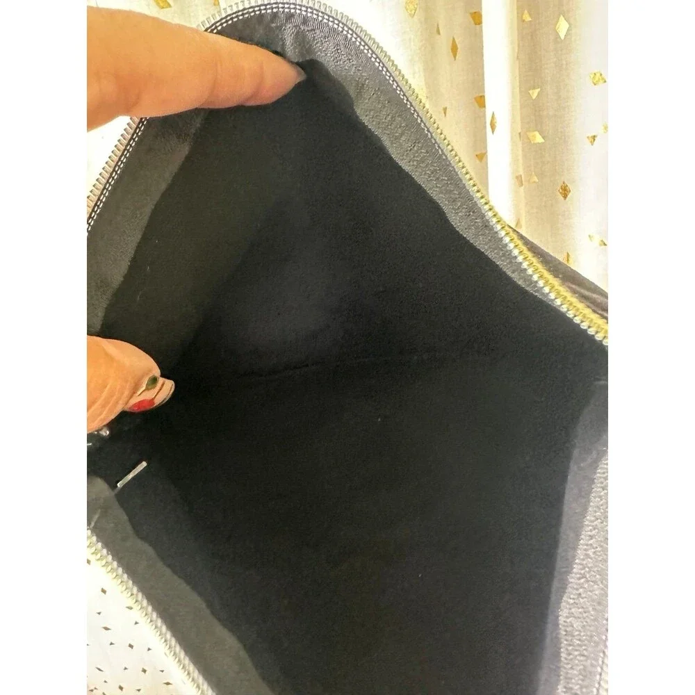 Unbranded NWOT Hawaiian Inspired Glitter Liko Lehua Canvas Pouch Cosmetic Bag